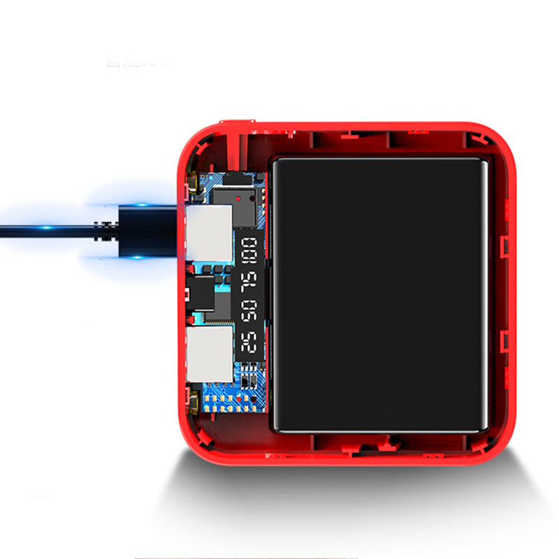 Mini Power Bank 20000 Mah Portable Mirror Digital Display Power Bank