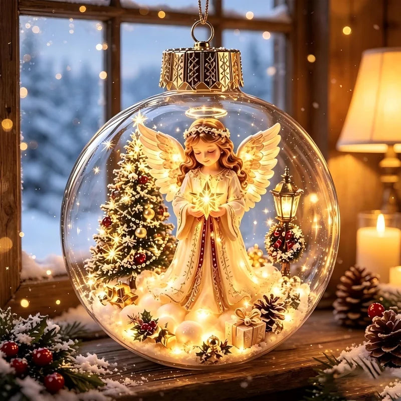 "LED Light-Up Christmas Ornament Ball"