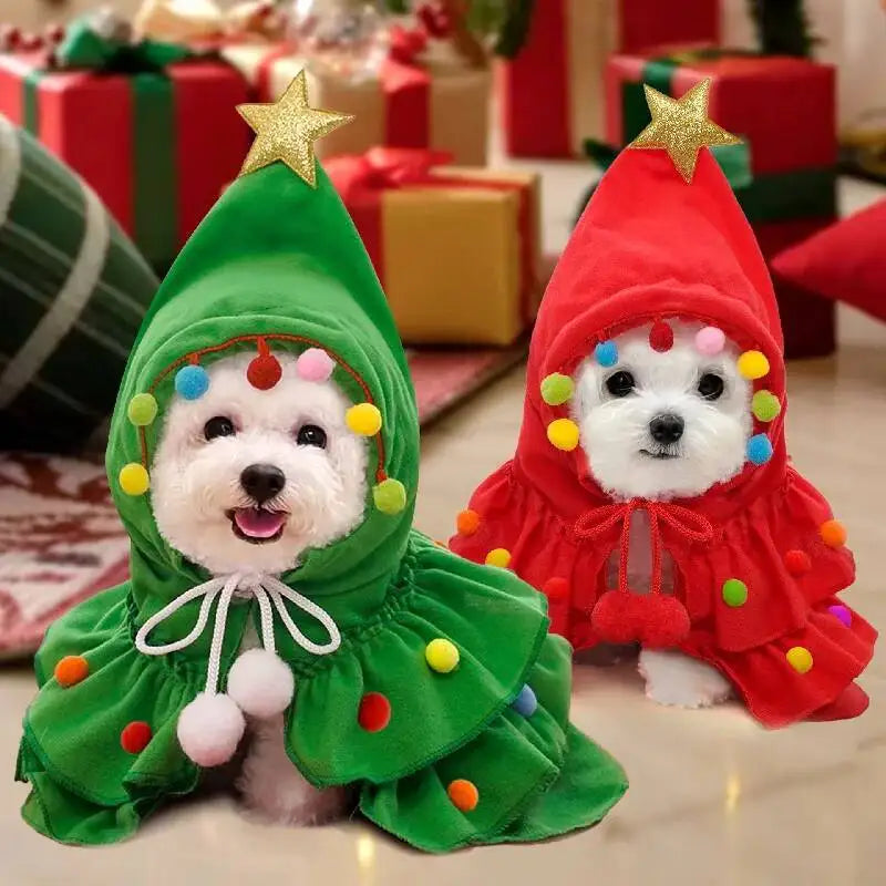 Christmas Dog Cape – Holiday Pet Costume