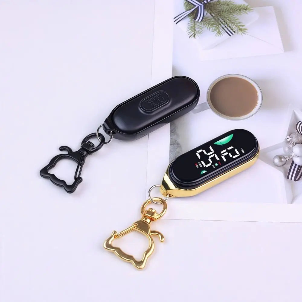 Digital Pocket Watch with Carabiner Clip