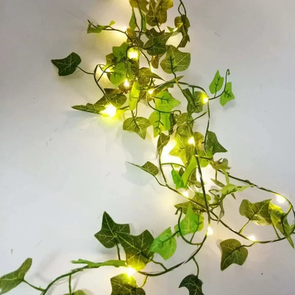 Battery-Powered LED Fairy Lights – Leaf & Floral Designs