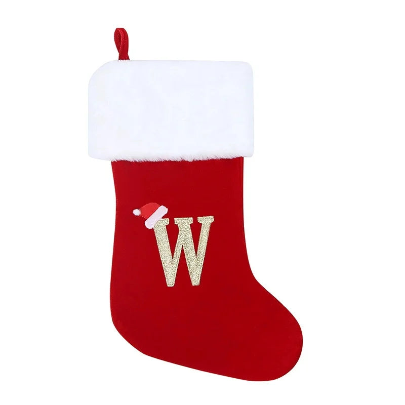 Christmas Stocking with Initial Letter – Gift Bag
