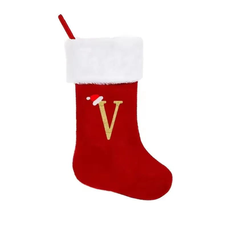 Christmas Stocking with Initial Letter – Gift Bag