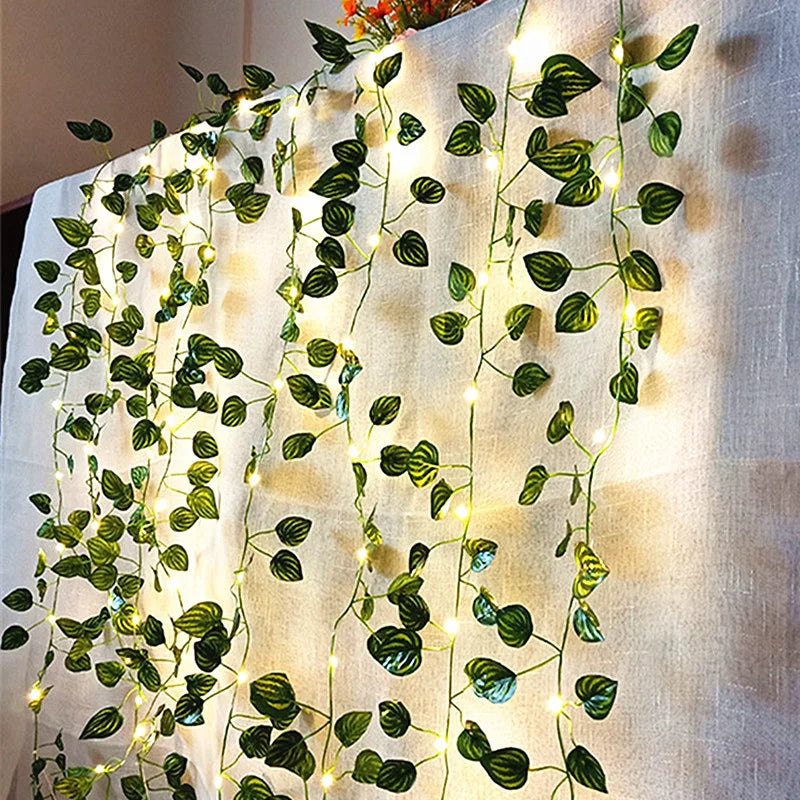 Battery-Powered LED Fairy Lights – Leaf & Floral Designs