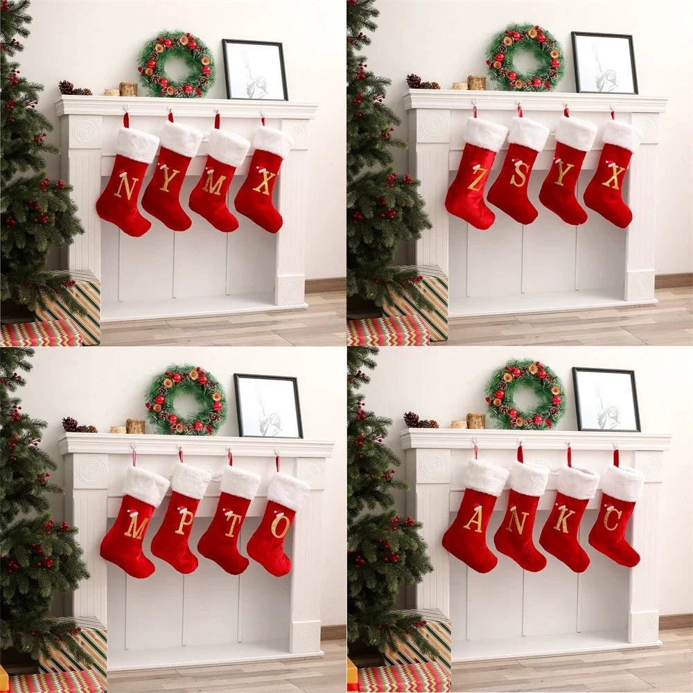 Christmas Stocking with Initial Letter – Gift Bag