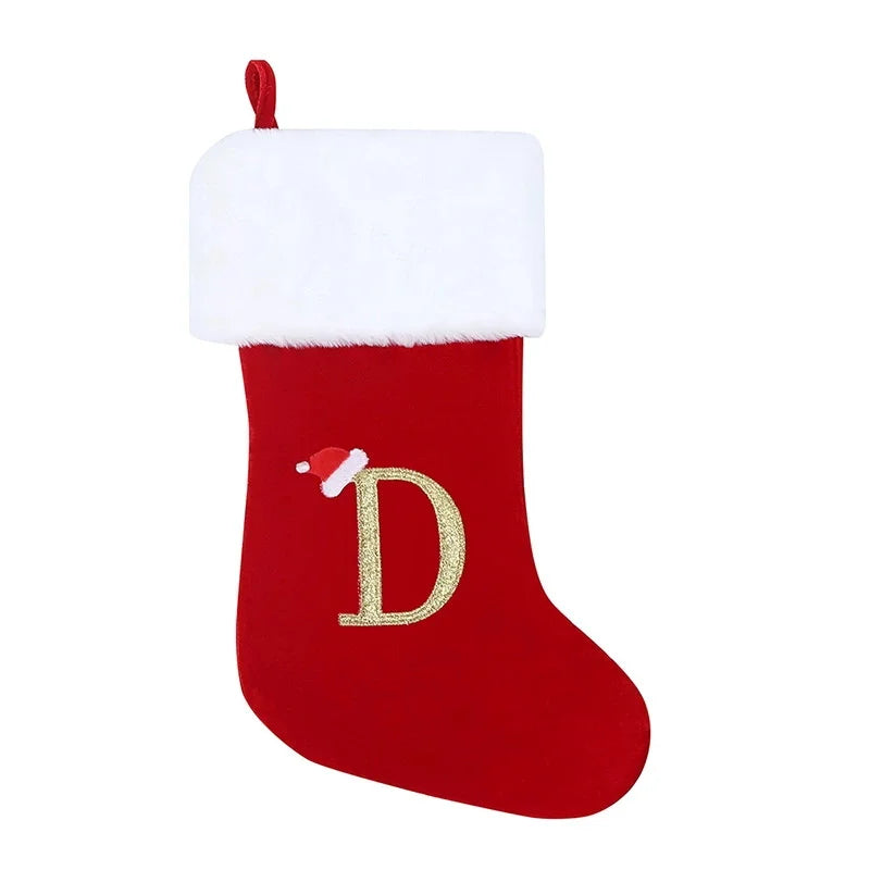 Christmas Stocking with Initial Letter – Gift Bag