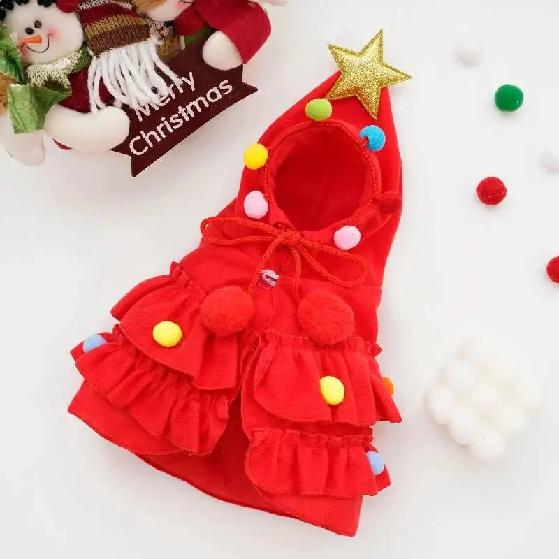Christmas Dog Cape – Holiday Pet Costume