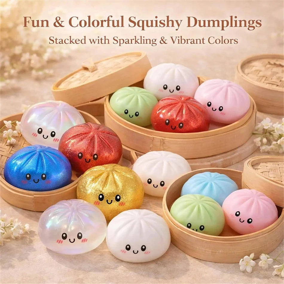 Dumpling Squishy Toys – 1, 2 or 3 Pieces