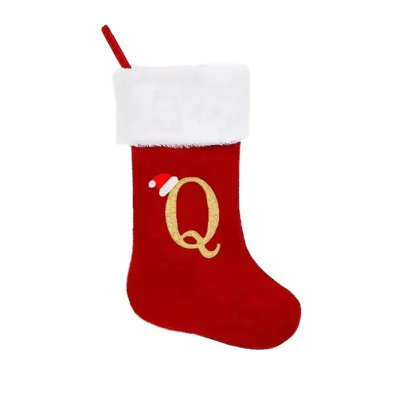 Christmas Stocking with Initial Letter – Gift Bag