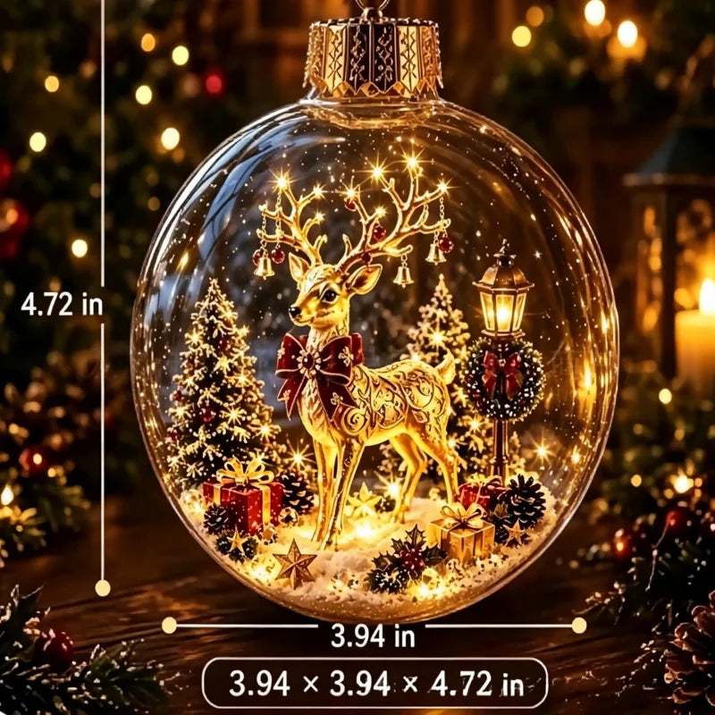 "LED Light-Up Christmas Ornament Ball"