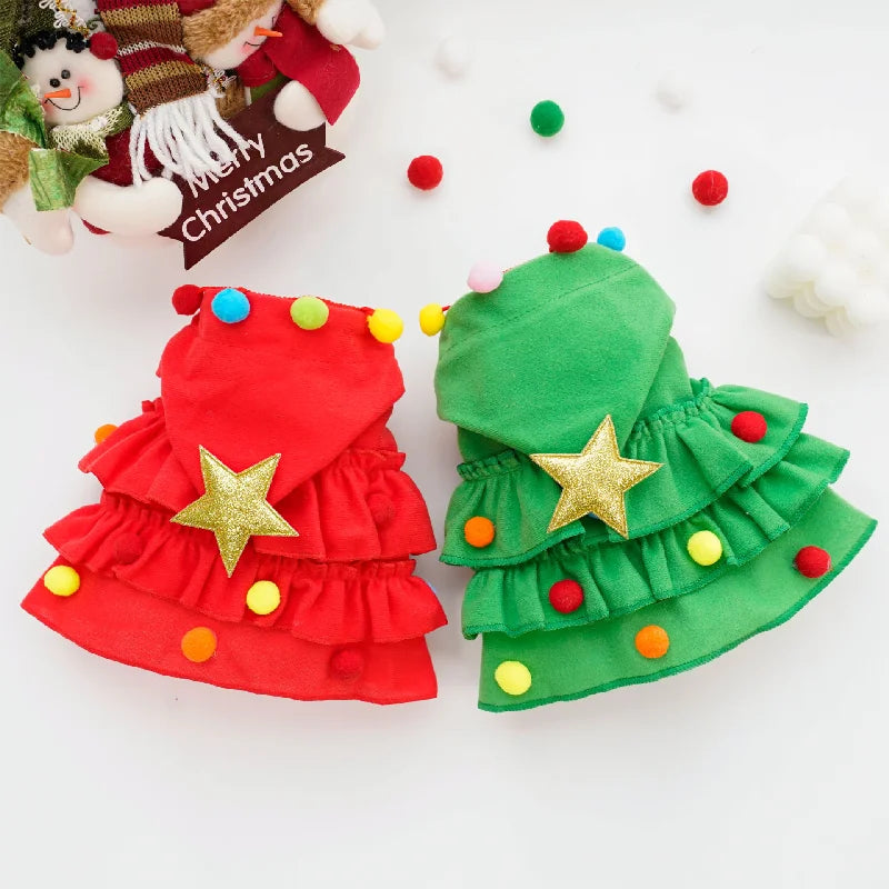 Christmas Dog Cape – Holiday Pet Costume