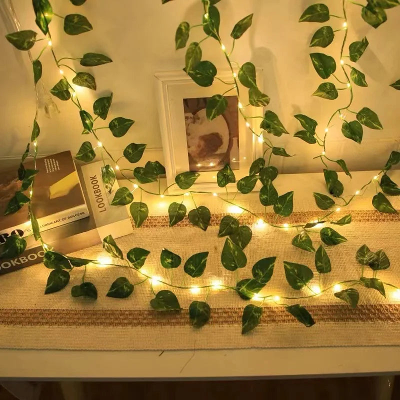 Battery-Powered LED Fairy Lights – Leaf & Floral Designs
