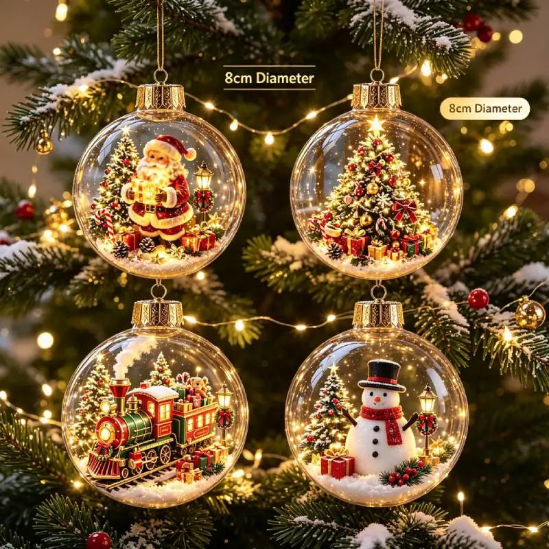 "LED Light-Up Christmas Ornament Ball"