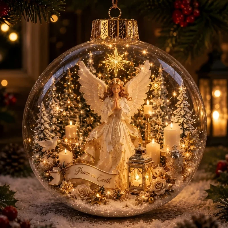 "LED Light-Up Christmas Ornament Ball"