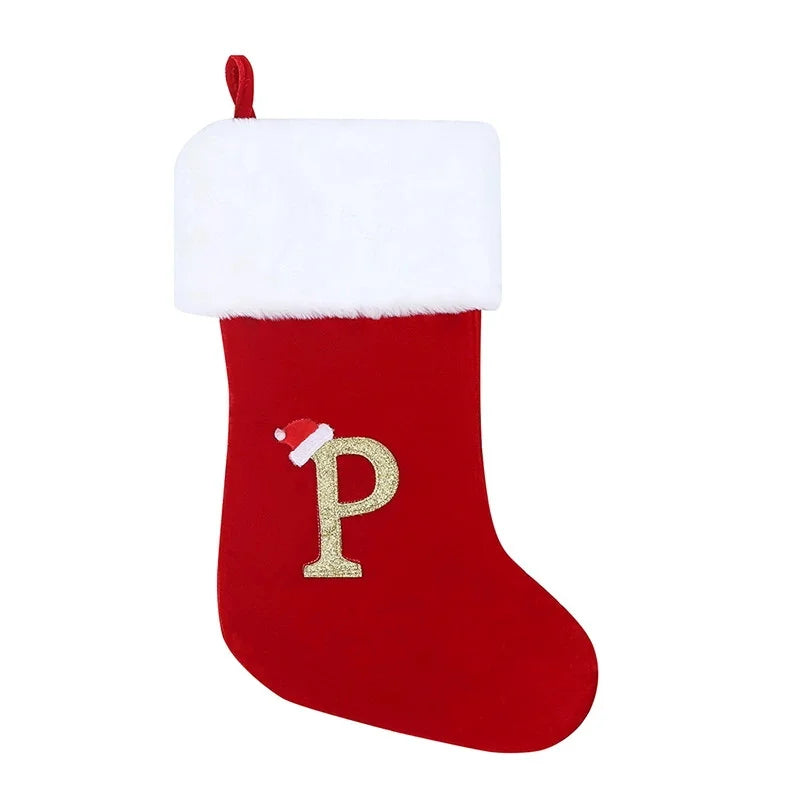Christmas Stocking with Initial Letter – Gift Bag