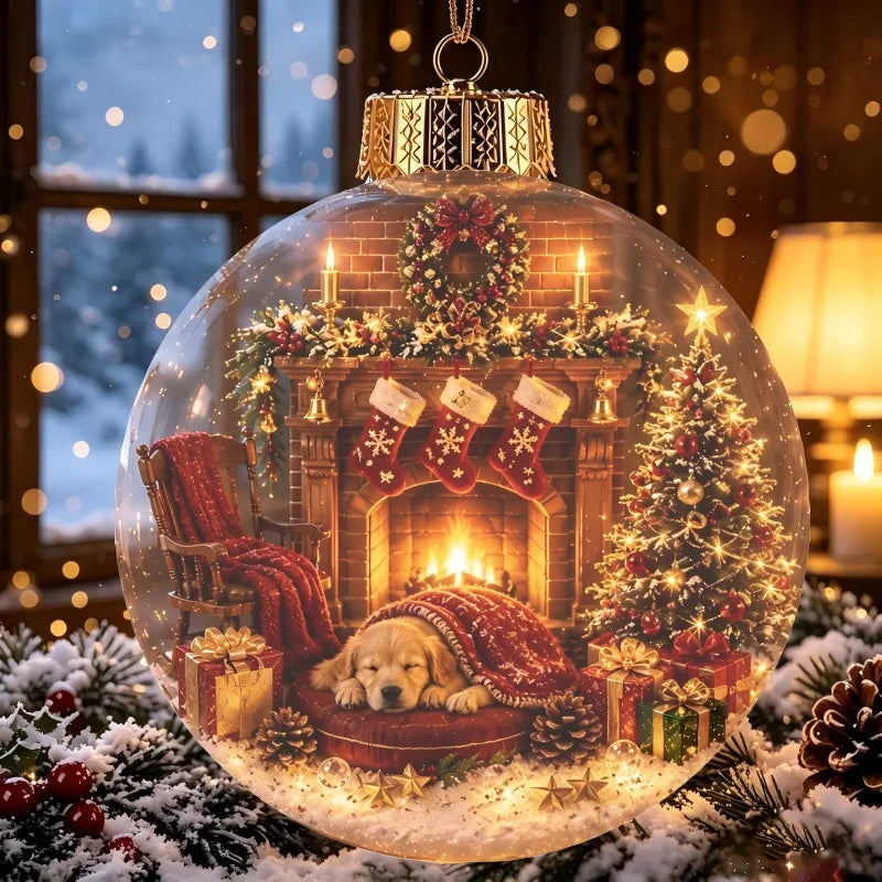 "LED Light-Up Christmas Ornament Ball"