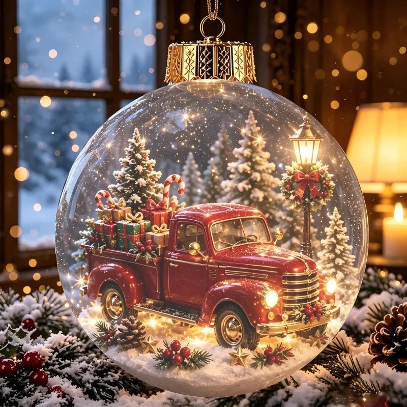 "LED Light-Up Christmas Ornament Ball"
