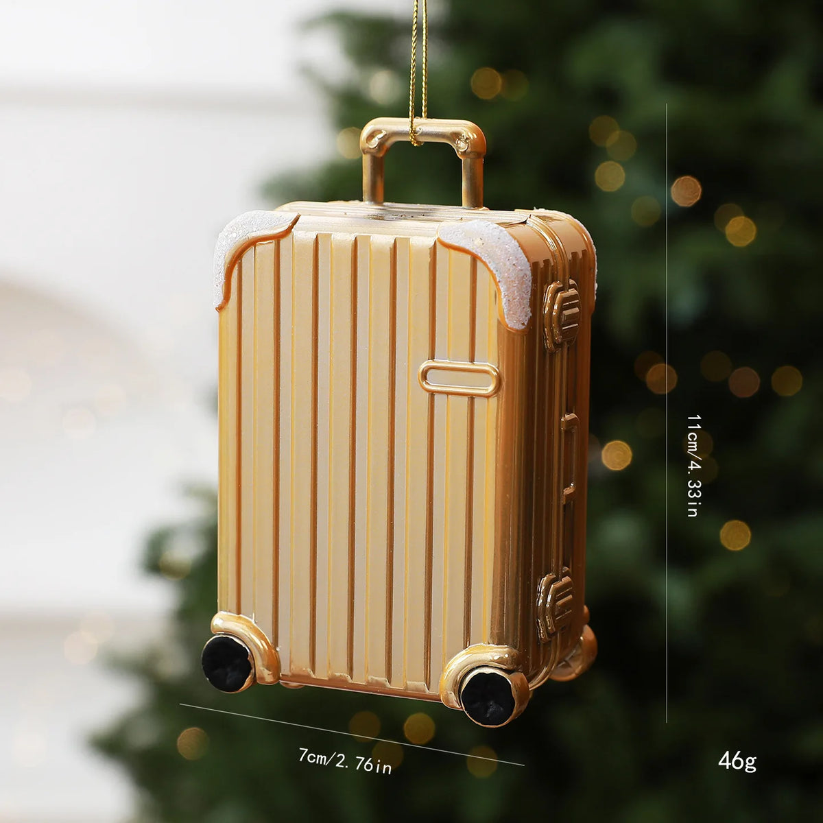 Mini Suitcase Christmas Tree Ornament