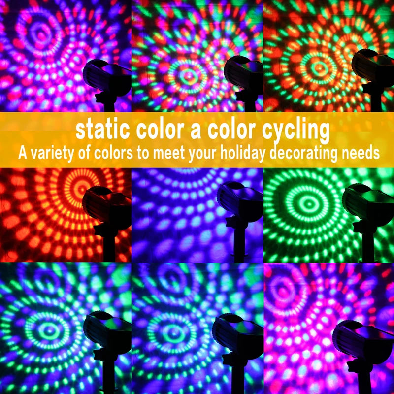 Solar LED Projector Light – Outdoor RGB
