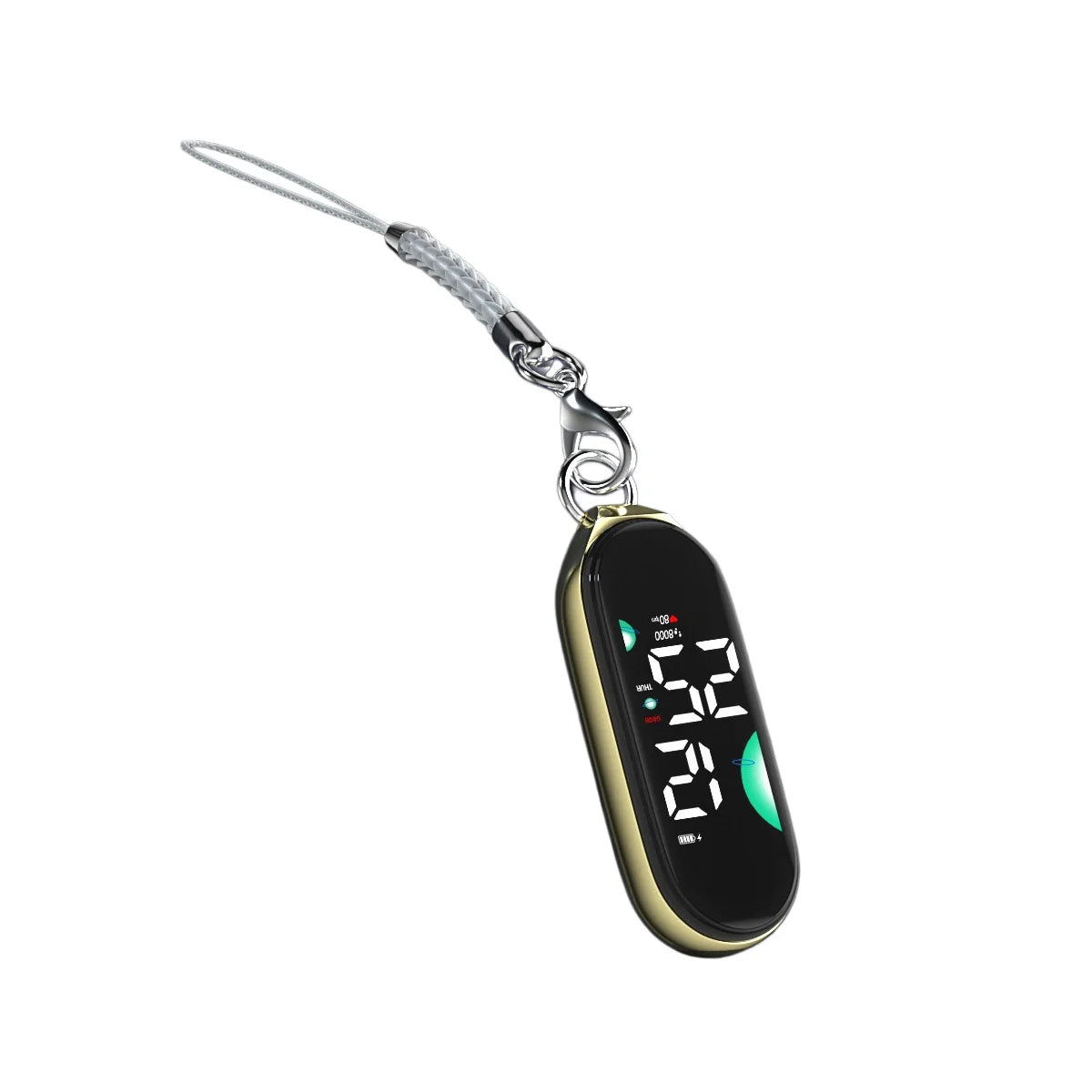 Digital Pocket Watch with Carabiner Clip