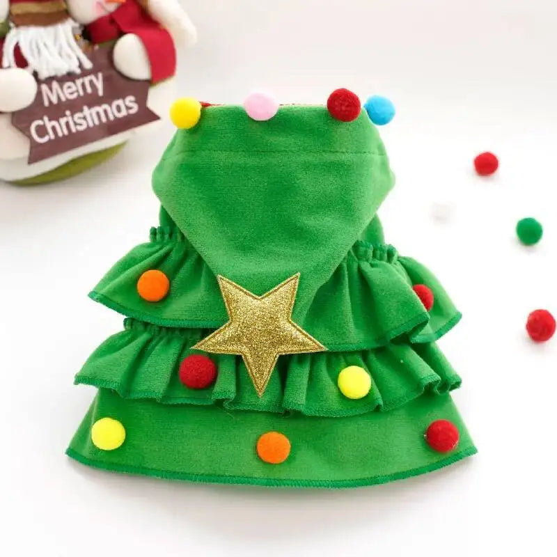 Christmas Dog Cape – Holiday Pet Costume