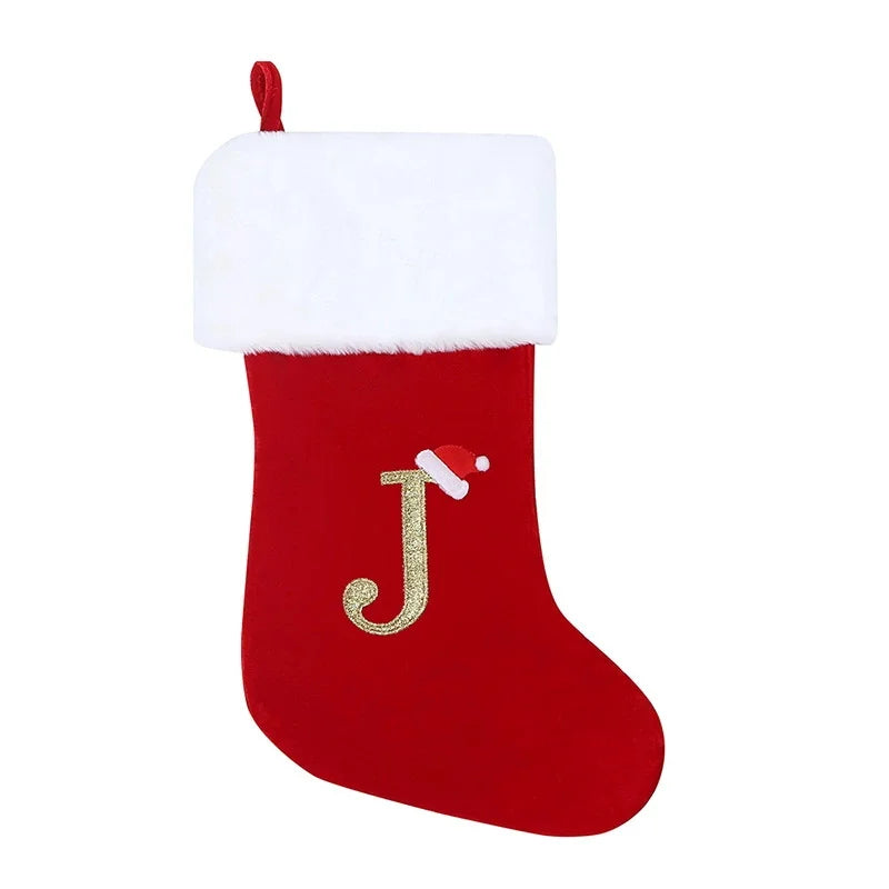 Christmas Stocking with Initial Letter – Gift Bag