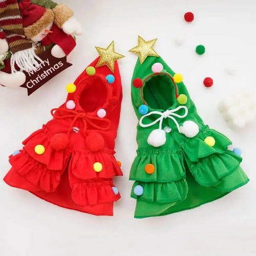 Christmas Dog Cape – Holiday Pet Costume