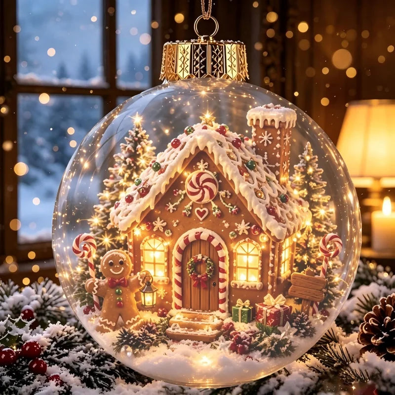 "LED Light-Up Christmas Ornament Ball"