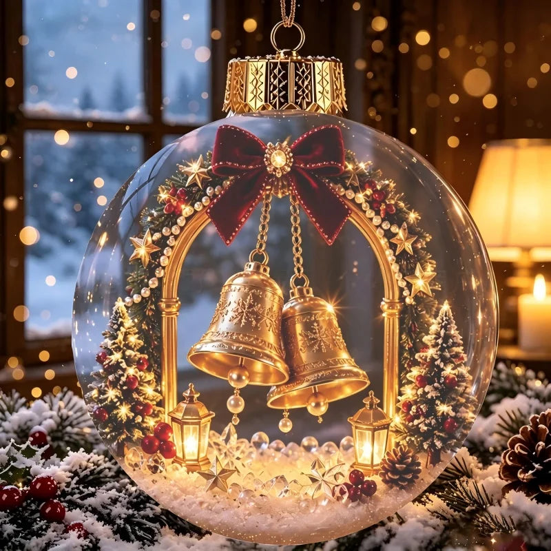 "LED Light-Up Christmas Ornament Ball"