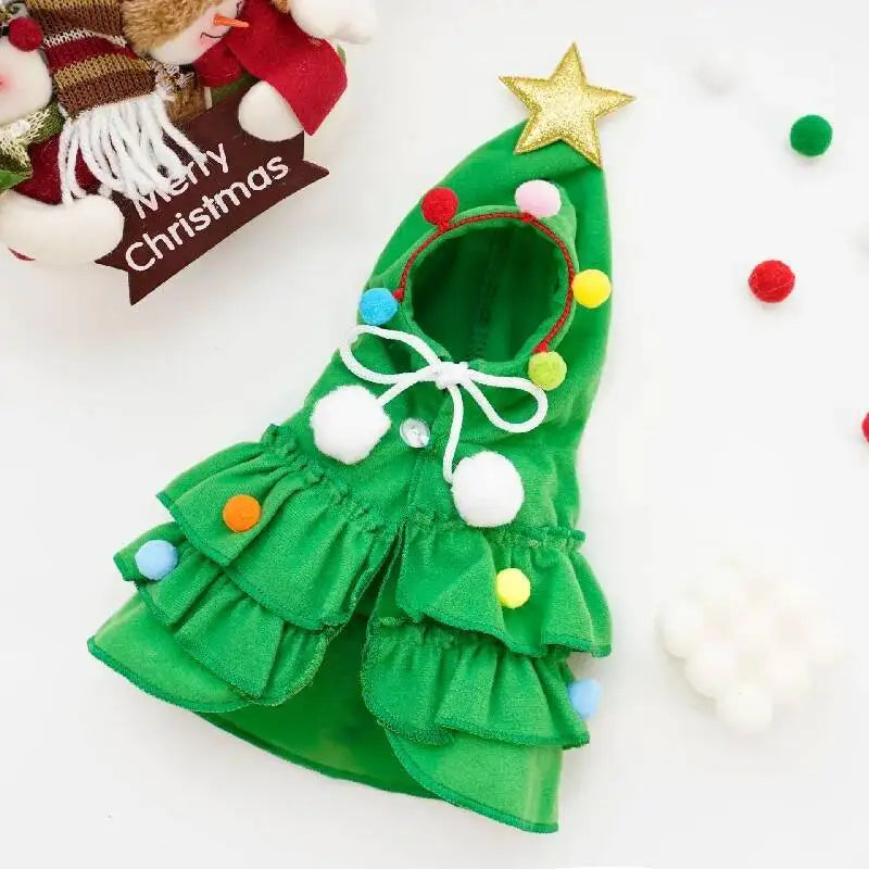 Christmas Dog Cape – Holiday Pet Costume